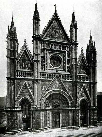 Facciata del Duomo, progettata da Lorenzo Maitani (prima del 1275-1330) da Lorenzo Maitani
